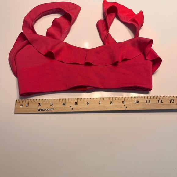 Majorelle Olga Ruffle Crop Top in Magenta XS - Picture 9 of 10